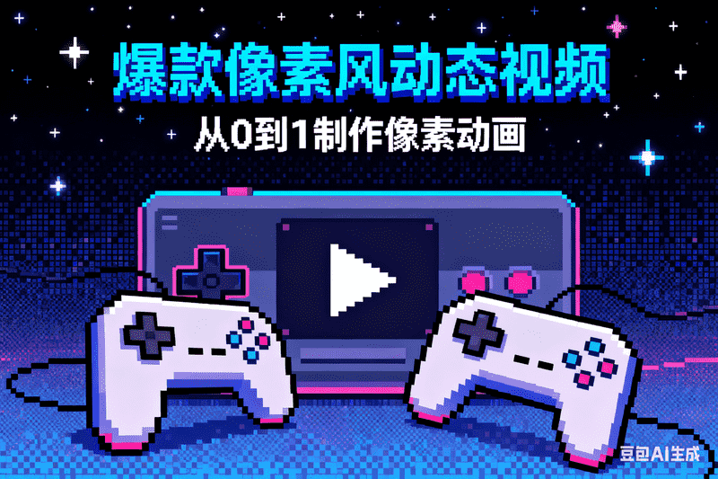 爆款像素风动态视频-矩阵联盟