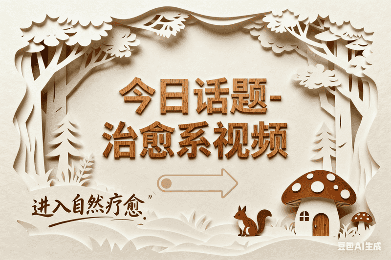 今日话题-治愈系视频（无开头）-矩阵联盟