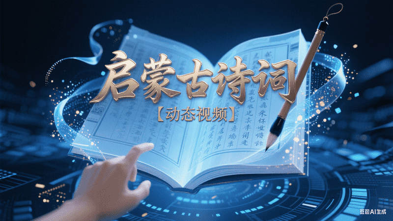 启蒙古诗词【动态视频】-矩阵联盟