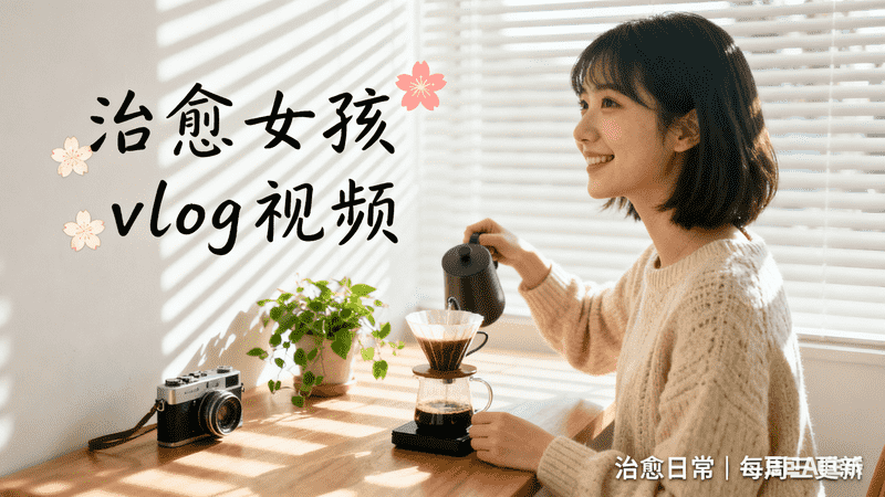 治愈女孩vlog视频-矩阵联盟