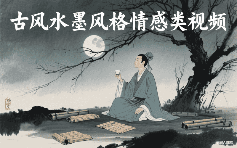 古风水墨风格情感类视频-矩阵联盟