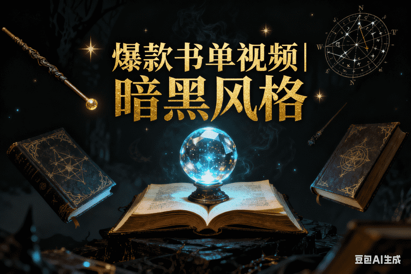 爆款书单视频|暗黑风格-矩阵联盟