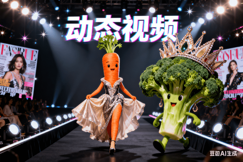 食材走秀【动态视频】豆包版本-矩阵联盟