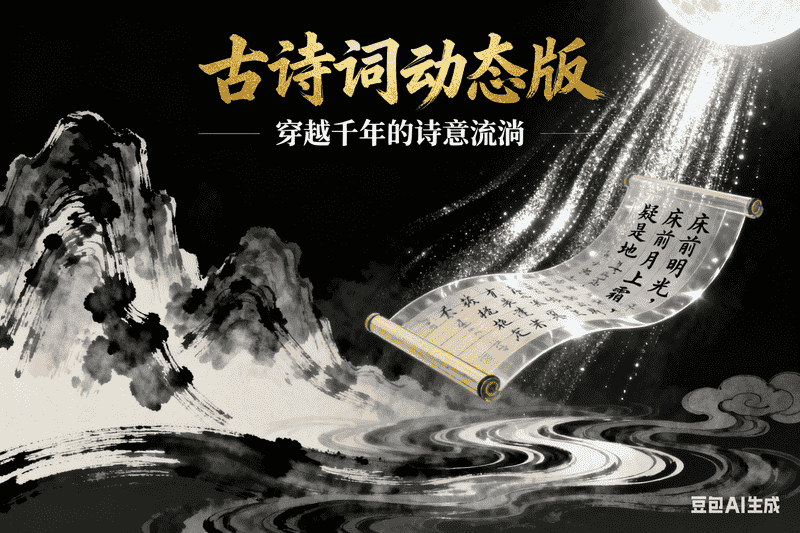 古诗词动态豆包版-矩阵联盟