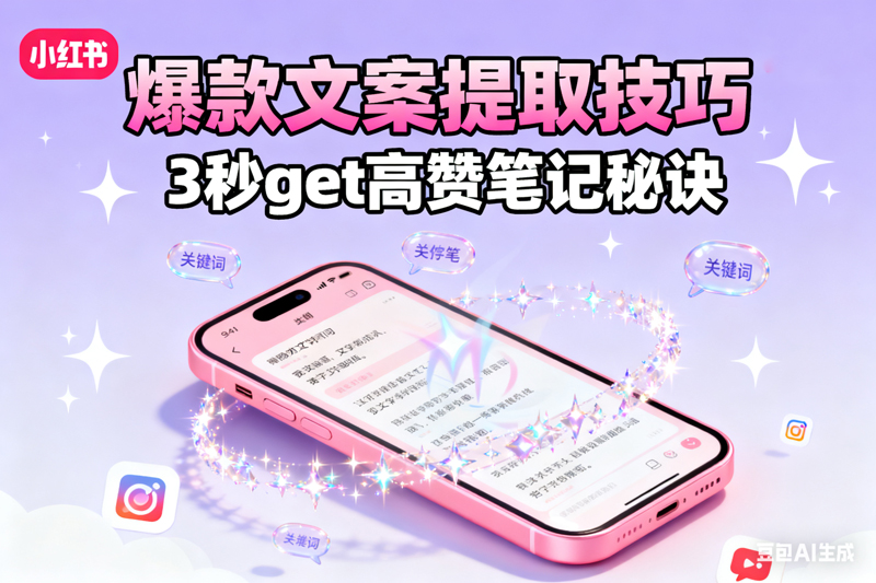 小红书视频文案提取-矩阵联盟