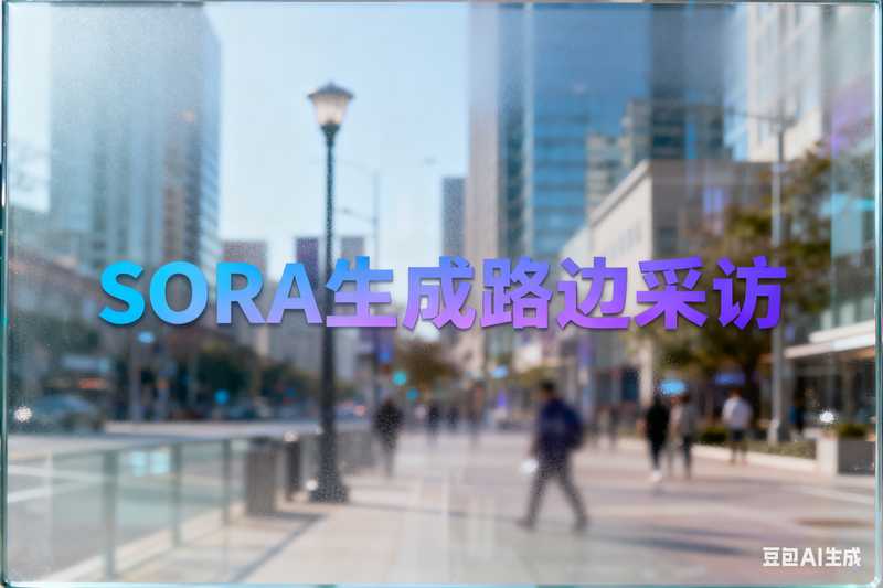 Sora生成路边采访-矩阵联盟